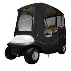 2034 Unbranded Universal Golf Cart Deluxe Black Enclosure Cover Passenger Up