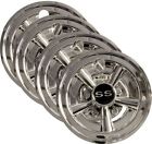 6069 Ss Golf Cart Wheel Covers Chrome Inch Fits Yamaha Club