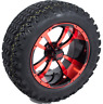 A19-124 Set Of In Storm Trooper Red Wheels On Tires For