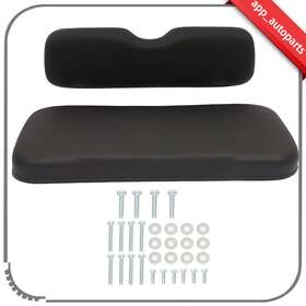 App App17120to629s New Front Black Golf Cart Seat Cushion Set Fits Ezgo Rxv