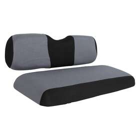 Adp17616to222s Autodayplus Universal Rear Golf Cart Seat Cover Set Black And Gray