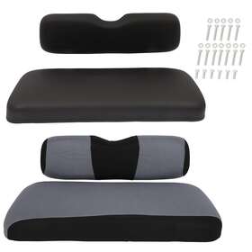 Adp84336027s Autodayplus Black Golf Cart Front Cushion Set With Cover Free Fits E-z-go Txt New Adp84336027s Autodayplus Black Golf Cart Front Cushion Set With Cover Free Fits E-z-go Txt New