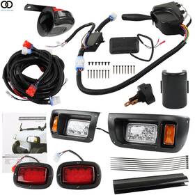 Apo193528 Autoooparts Deluxe Led Golf Cart Light Kit Street Legal Ultimate For 1993 Club Car Ds