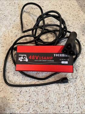 Captok Club-car-48v10a 48 Avolt Golf Cart Battery Charger For Club Car Ds&precedent 10 Amp Triangular