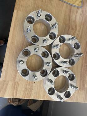 Chas-autoparts Ch844255as 4 4x4 4x101.6 Wheel Spacers 2 Inch M12x1.25 Studs 68.5cb For Yamaha Golf Carts