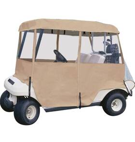 2072 Classic Accessories Fairway 2-person Deluxe 4-sided Golf Cart Enclosure 66 Inch X 53