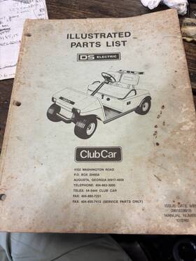 1013165 Club Car 1990 Illustrated Parts List Manual #