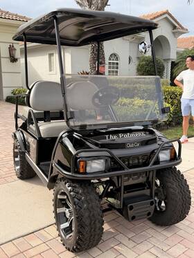 103205401 Club Car Ds Golf Cart 4 Seater Black Xrt 850e New Batteries Electric
