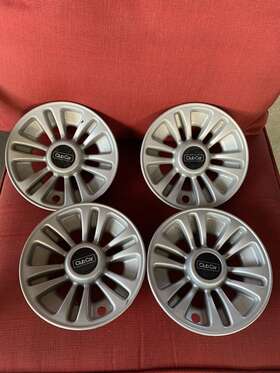 105142401 Club Car 4 Oem Wheel 12 Spoke 8 Inch Silver Center Hub Cap Covers