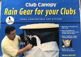 21502369001 Club Car New Universal Golf Cart Bag Rain Protector Canopy Hood
