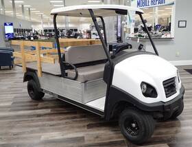 Mh1814-860720 Club Car White Carryall 700 Utility Golf Cart Ca700 With Tilt Long Bed