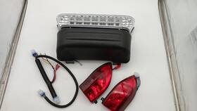 102524801 Clubrally Head Light Led With Bumper Replacement /upgrade For 2004-up Club Car Precedent