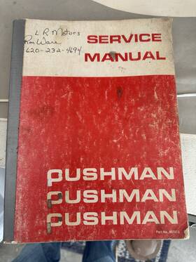 Cushman 807813 Golf Cart Service Manual 228 Pages
