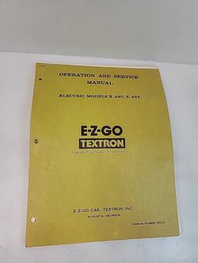 15078-gl E-z-go Ezgo Golf Cart Manual Electric Models X-440 X-444
