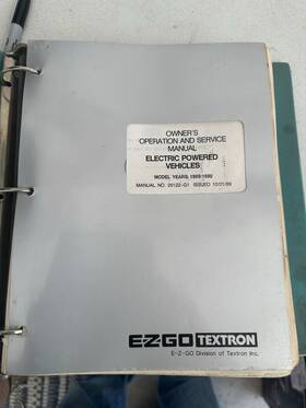 25122-g1 E-z-go 1989-1996 Ezgo Manuals. Lot Of 3