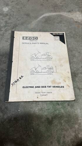 E-z-go 28470-g01 1998/1999 Ezgo Service Parts Manual