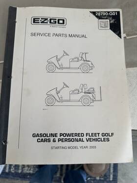 28790-g01 E-z-go 2003 Ezgo Gas Golf Cart Service/parts Manual 28790-g01 E-z-go 2003 Ezgo Gas Golf Cart Service/parts Manual