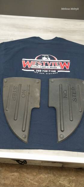 625211 E-z-go 625210 Ezgo Txt 2014 Scuff Pad Set.