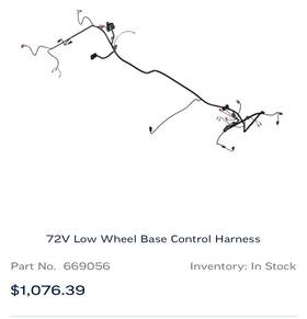 669056 E-z-go Ezgo 6 Passenger Oem Golf Cart Harness 72v Lithium With Lots Of Extras