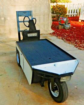 E-z-go Xi-640 Electric Stock Chaser Vehicle Xi-640 E-z -go Pre-owned Used Excellent Usd Cond