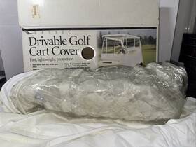 Eevelle Glet02a Drivable Premium 2 Person Golf Car Cart Cover Enclosure Tan