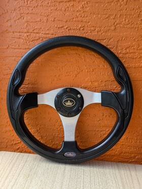 Evolution 3.04.0058 Golf Cart Steering Wheel 13 Inch 3 Spoke Aluminum Center Oem