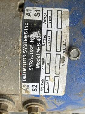 Ez Go Marathon Es-40 Golf Cart Early 80s Electric Motor 36v Only Read Description