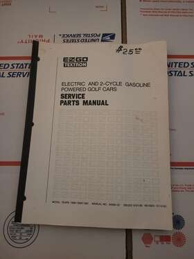Ezgo 24566-g1 E Z Go Electric 2 Cycle Gas Golf Cart Service Parts Manual 1989-1991