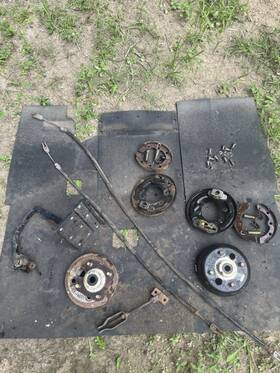 Ezgo 722367079092 Brake Assembly Rear Brakes Kit Driver Side/passenger Cables Hubs/shoes