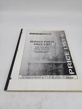 Gas Gas 15075-g2 1995 Ezgo E Z Go Textron Golf Cars And Utility Vehicles Service Parts Pricelist