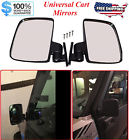 Gcmirrors-5x7 Red Hawk Golf Cart Side Mirrors Rear View 725627490408