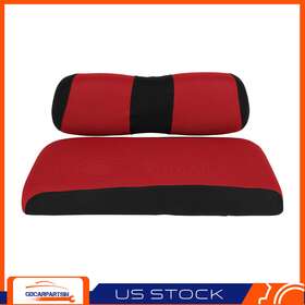 Gd176217c21 Gdcarpartsin Front Golf Cart Seat Cover Set For Club Car Ds Red And Black