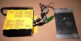 912-754 Gem Car Charger Delta Q With Mounting 72 Volt #912-754 Used Factory Equip