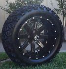 215-35-12 Golf Cart Tires And Wheels Black Machine Barranca Low Profile