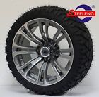 Gvector-14-20-14sat Steeleng Golf Cart Gunmetal Vector Wheels And Stinger All Terrain