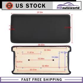 Hdautoworld H4717555147ld Black Golf Cart Front Seat Cushion Fits Club Car Ds