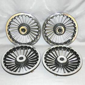 332s-332g Intercoastal Set Of 4 Chrome And Black Golf Cart Wheel Covers 332g 332s 332s-332g Intercoastal Set Of 4 Chrome And Black Golf Cart Wheel Covers 332g 332s
