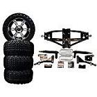 K1042 Deluxe Lift Kit For Club Car Ds Black Wheels Combo