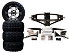 K990 Deluxe Lift Kit For Club Car Precedent Black Wheels Combo