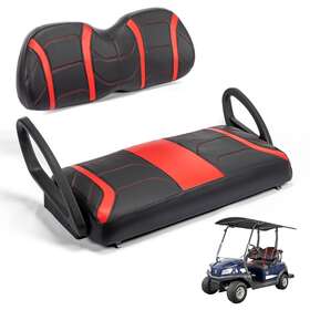 Kemimoto B1406-04701rd Red Black Golf Cart Cover Front Seat For Club Car Precedent/ Tempo/ Onward