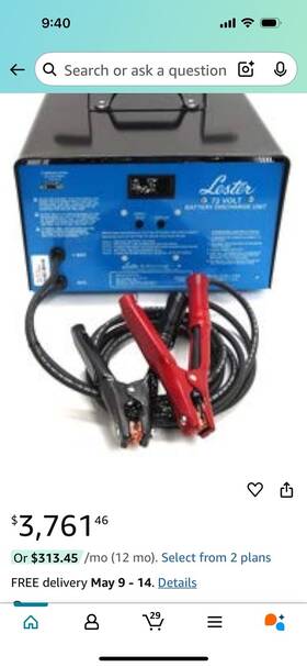 Lester 25680 72 Volt Discharger