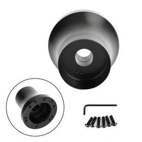 Madhornets M580-a033-a Golf Cart Aluminum Steering Wheel Adapter Hub Fit For Club Car Ds 1984-up Blk Ue