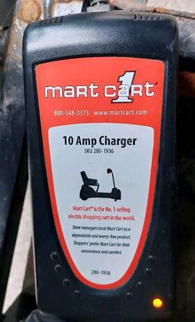 280-1936 Mart Cart 280-2502 Charger Fits Model 1220sr 10 Amp