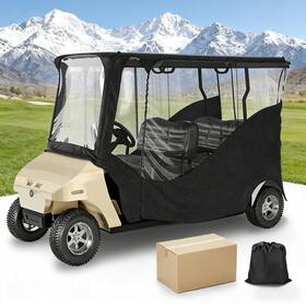 1065255988 Mashelly Golf Cart Enclosure 4 Passenger Drivable Rain Cover For Club Car Ds