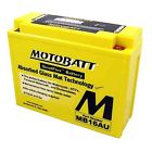 Mb16au Motobatt Volt Ah Sealed Maintenance Free Agm Battery 609465326054