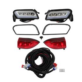 1253278 Menbager High Quality Golf Cart Led Headlight And Tail Light Kit For Club Car Tempo 2018-up