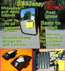 Mir-96-2 Tecscan Golf Cart Side Mirrors Pieces Rear View 725627490385