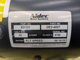 Nidec 624106 Golf Cart Motor De2-4007 36v Ezgo Electric Elite Txt E-z-go Dc Oem