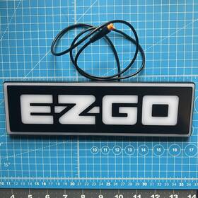 Nokins Nks-eztlg-01 Ezgo Golf Cart Color Changing Front Name Plate For Txt 1994-2013 Untested