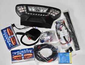 Nokins X00343alov Club Car Precedent Golf Cart Light Kit Luxury Headlights Taillights Horn